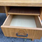 Scandinavian wooden desk from the 1980s with drawers