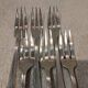 6 silver-plated cake forks by the silversmith Ercuis Medici