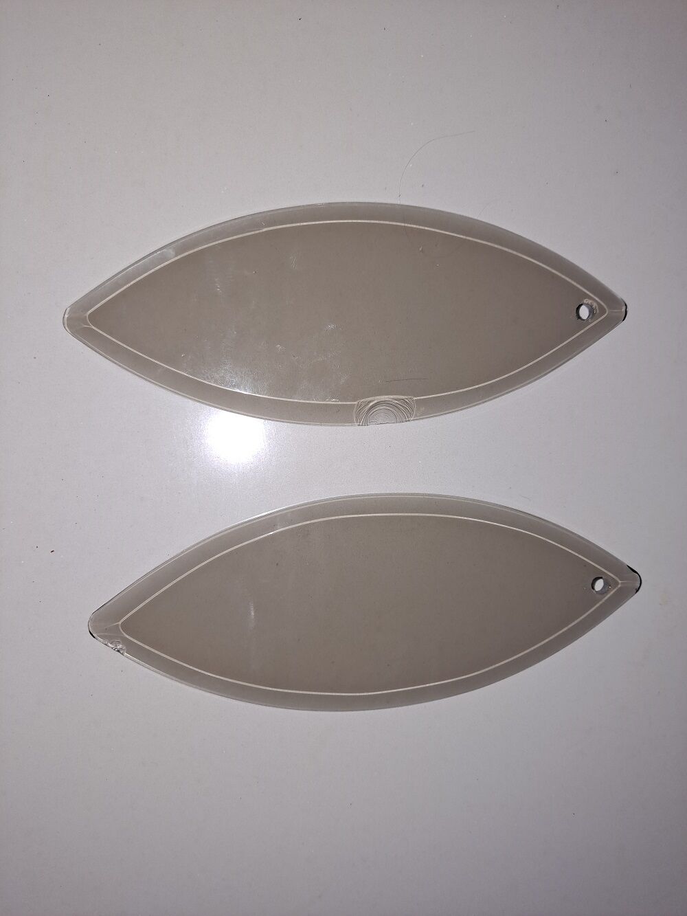 Italian chrome & smoked glass pendant light