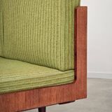 Jitona Sobeslav 1970s Green Fabric Folding Sofa