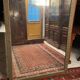 Woodwork mirror fireplace glass Greek frieze decor early 19th Empire 167 x 128.7 cm