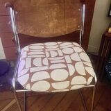 David Rowland chrome sleigh chair