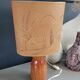 Table lamp with wooden base - dried flowers shade - Ref 1004