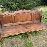Rustic Bench Veranda Patio Vintage Garden Bench Living Room Oak 1980s