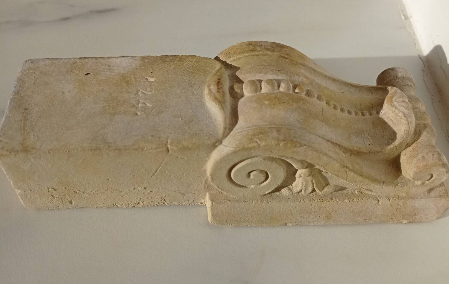 Numbered workshop plaster