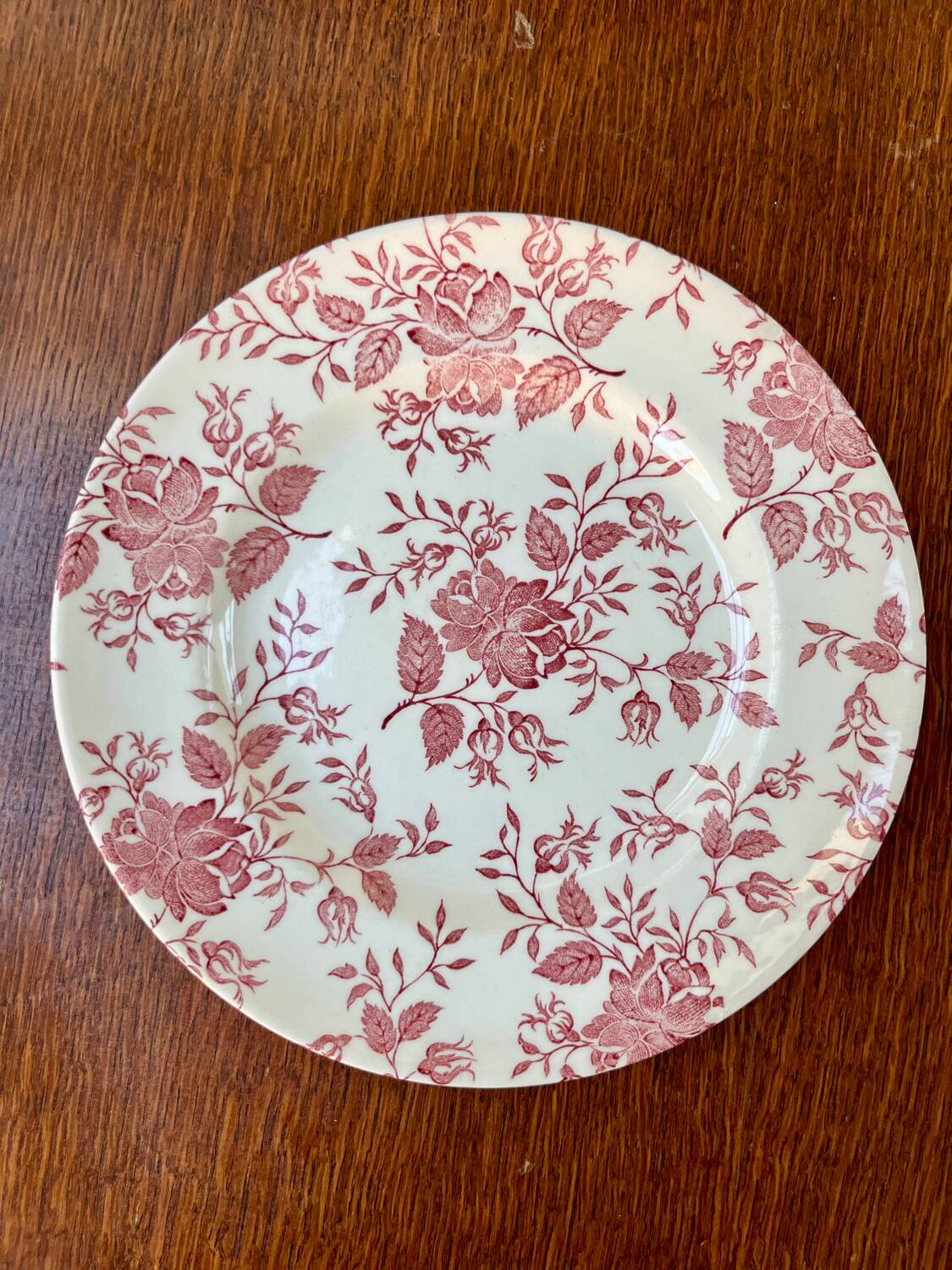 Set of 6 vintage plates in English earthenware.