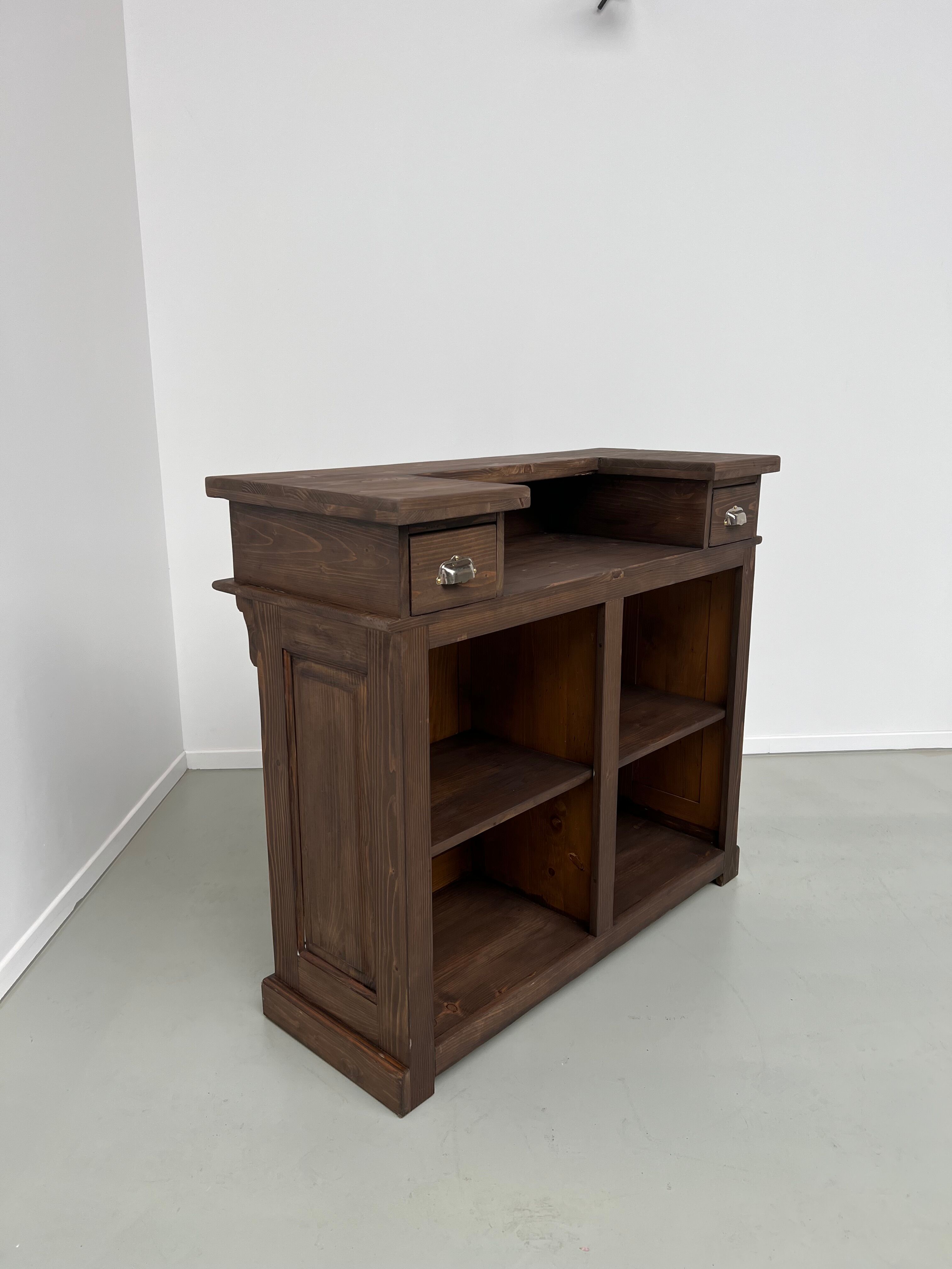 Pine trading counter completely restored