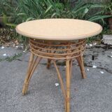 Rattan side table 1970