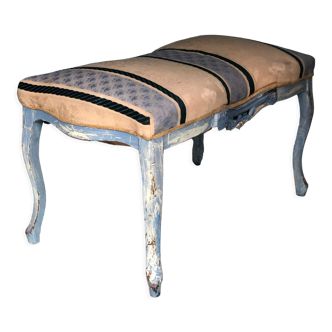 Banc sculpté de style Louis XV français fin du 19ème siècle