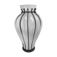 Vase vintage "verre et fer forgé"