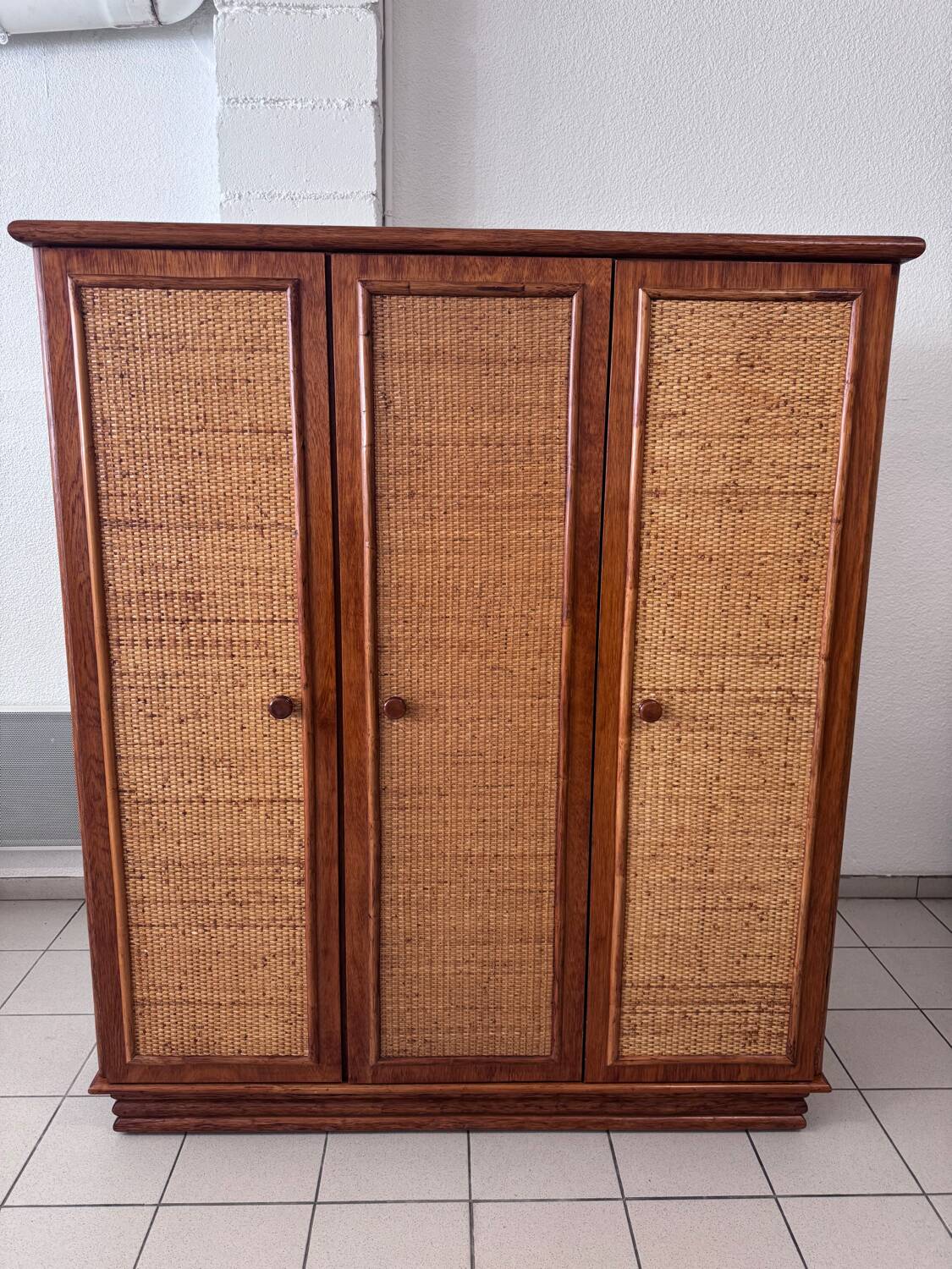 Roche Bobois rattan wardrobe