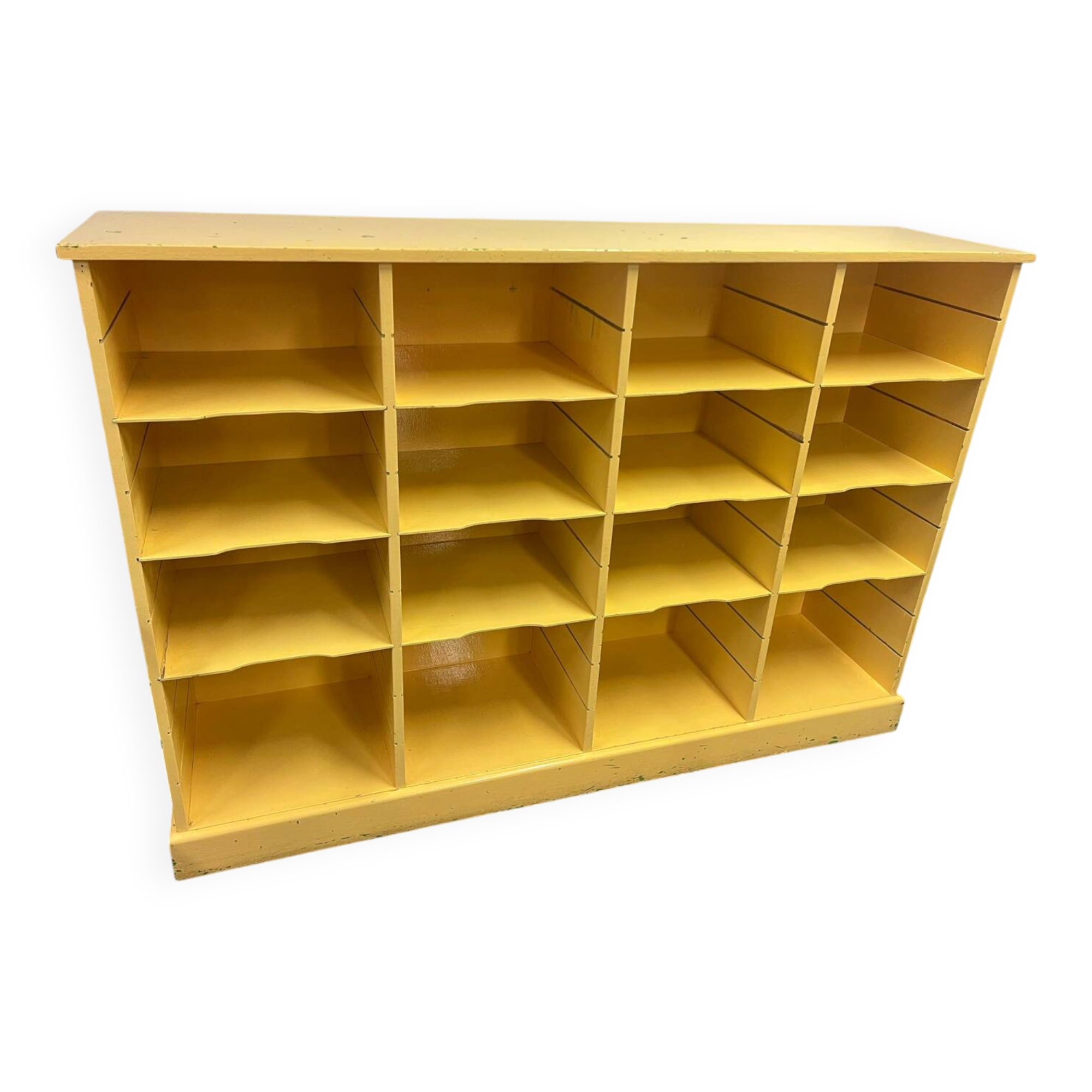 Old workshop furniture / wooden locker / sorting furniture