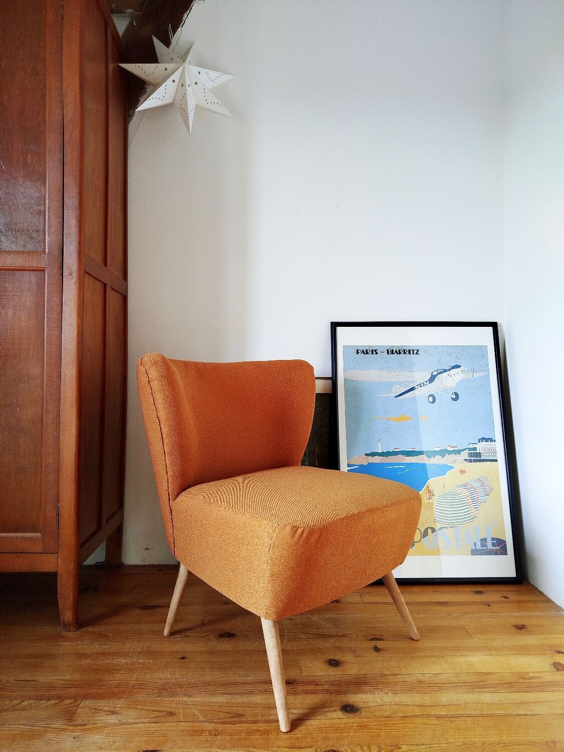 Blood orange cocktail armchair