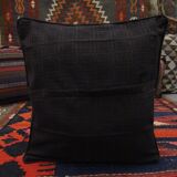 Vintage Brown Stripped Wool Cushion Cover- 41x43cm