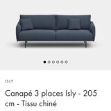 Sofa Panac grey 205 cm