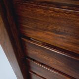 Vintage Maison Regain chest of drawers in solid elm from the 80s