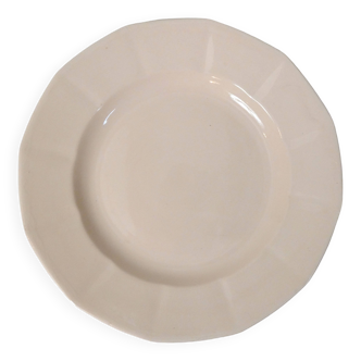 Assiette de présentation Digoin Sarreguemines rose poudré