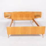 1950’s Mid-Century Italian Modern double bed frame from Vittorio Dassi