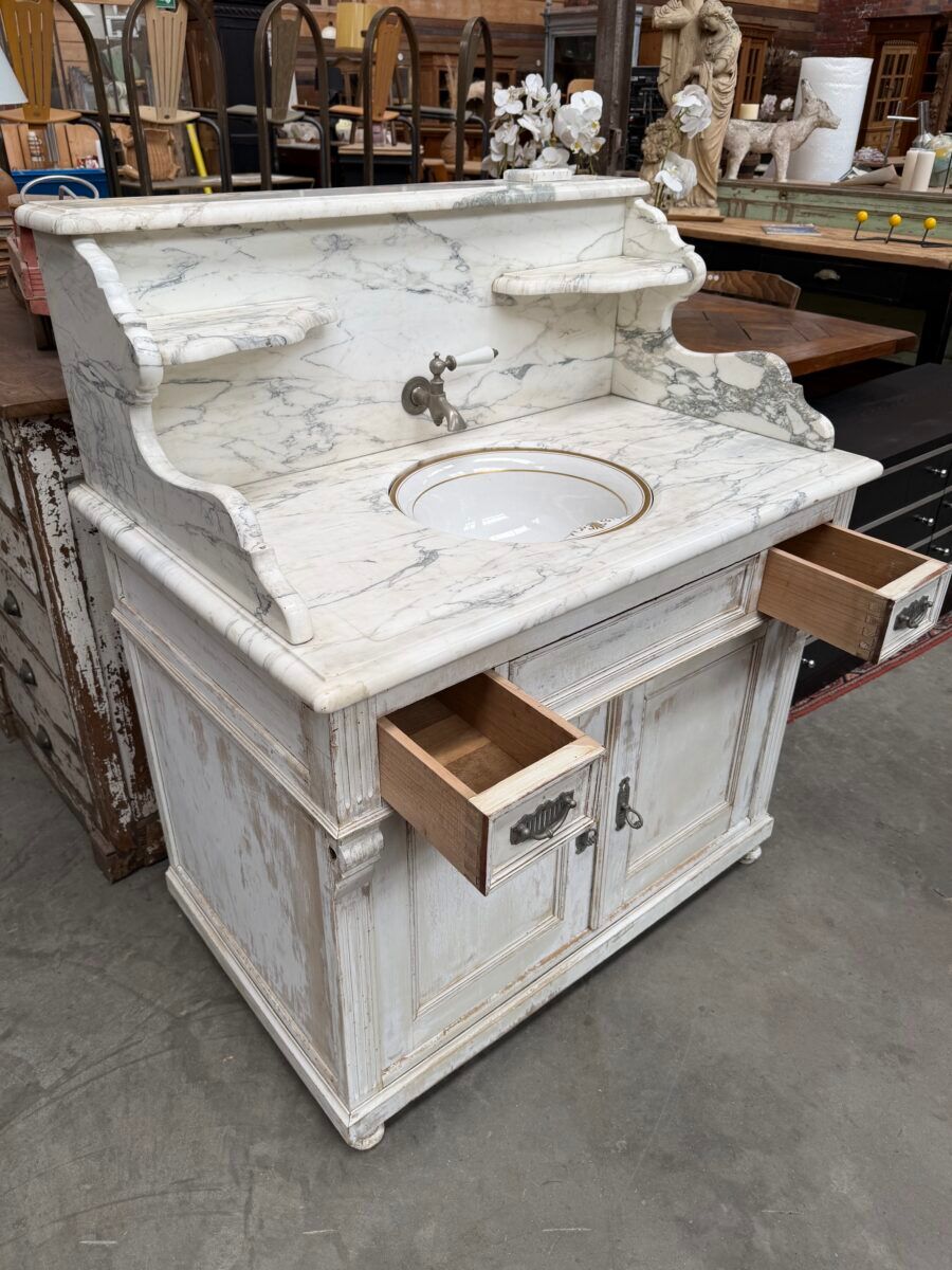 Washbasin furniture from the early 20th century.
