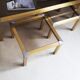 Trio of Golden vintage tables