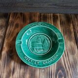 Cendrier ancien moët et chandon faïence de gien