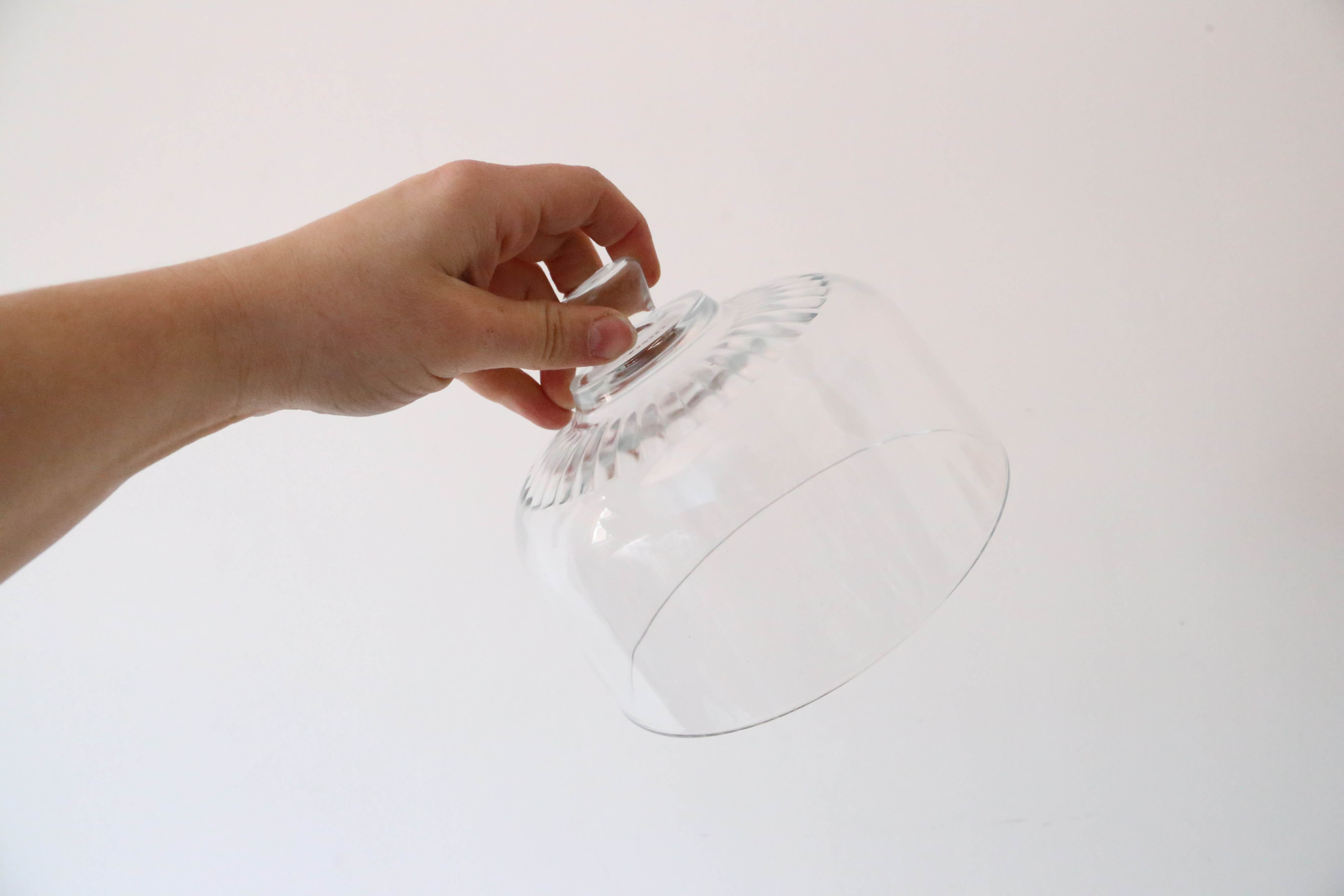 Glass cheese bell, vintage