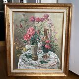 Oil painting on canvas, signed, dimensions: height - 70 cm - width - 60 cm