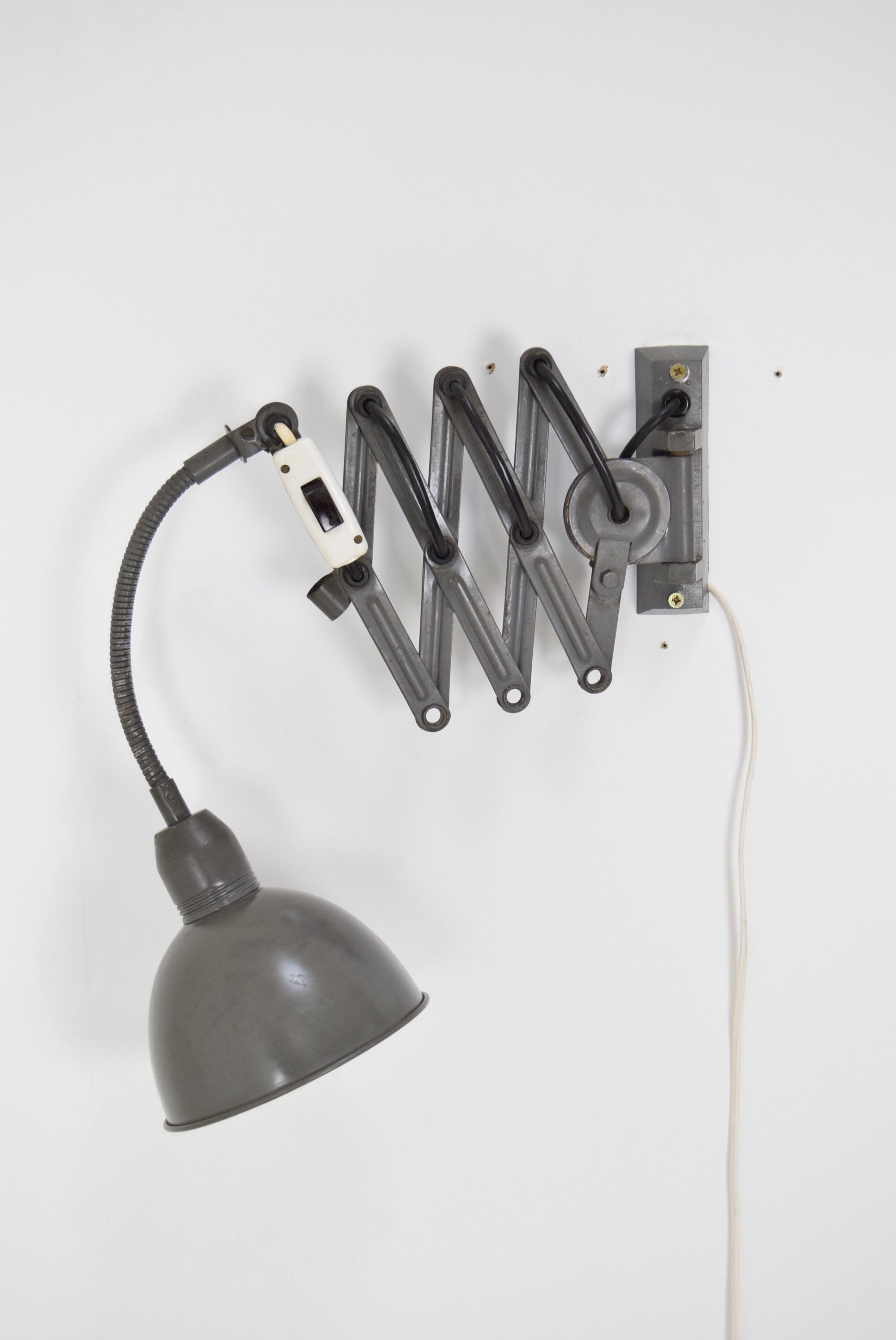 Adjustable Industrial Wall Lamp,Instala Decin,1960’s.