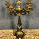 Magnificent bronze candelabra double patina Empire era circa 1810-1820