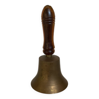 Liturgical bell in wood and brass