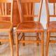 Set of 4 Luterma bistro chairs, cane effect, 1950