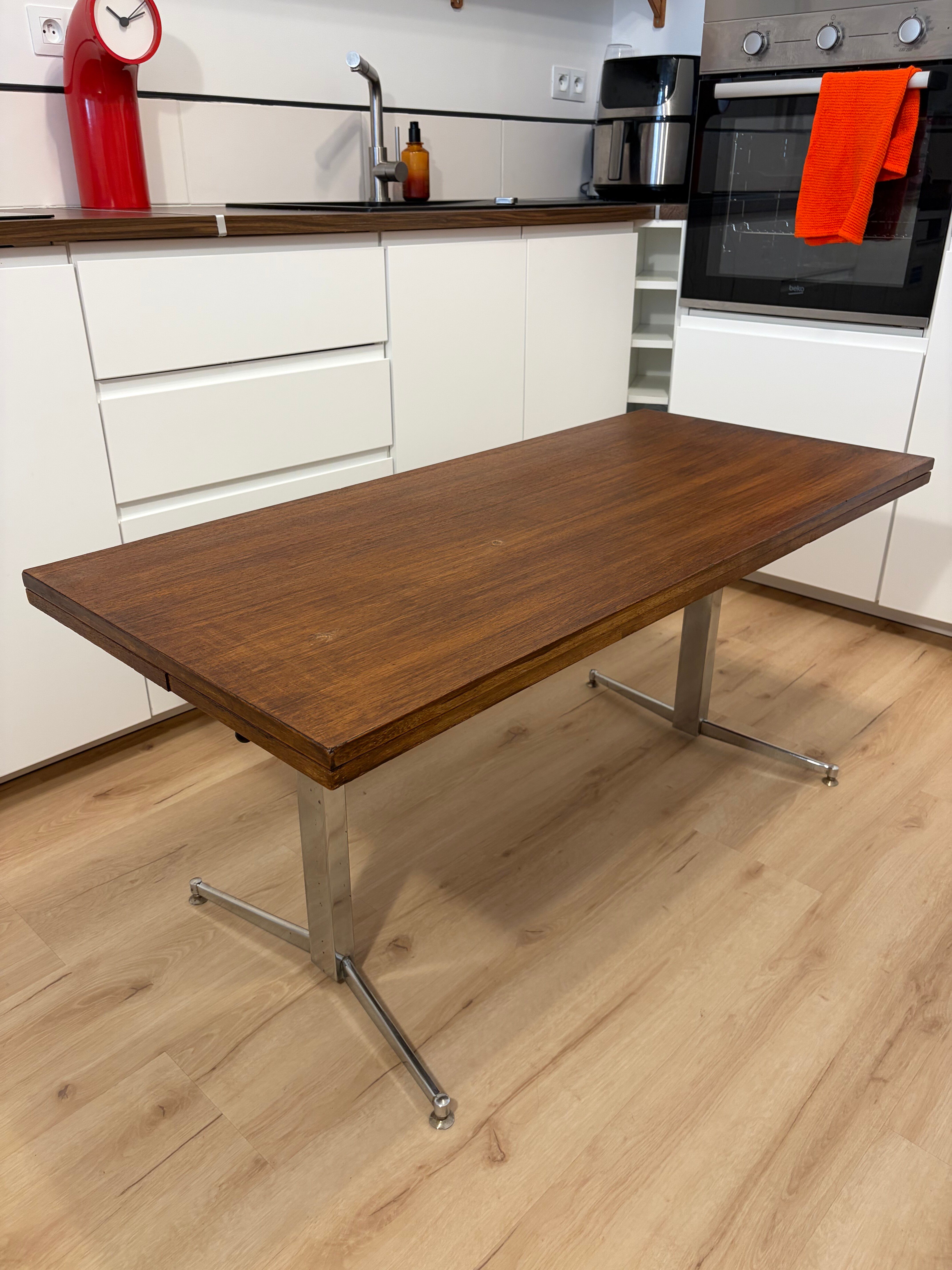 Vintage 1960s modular teak Scandinavian table