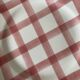 Moulin des Loups plates, "Torchon" checkered pink pattern, 1950s-60s.