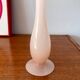 Slender pale pink opaline vase from the 50s and 60s