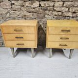 Pair of vintage 1960's bedside tables