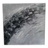 Tableau abstrait acrylique