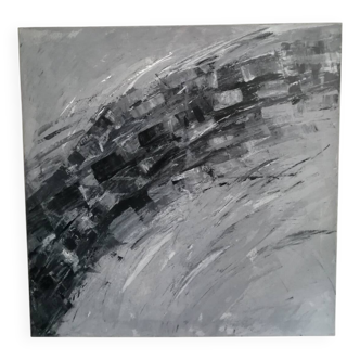 Abstract acrylic painting