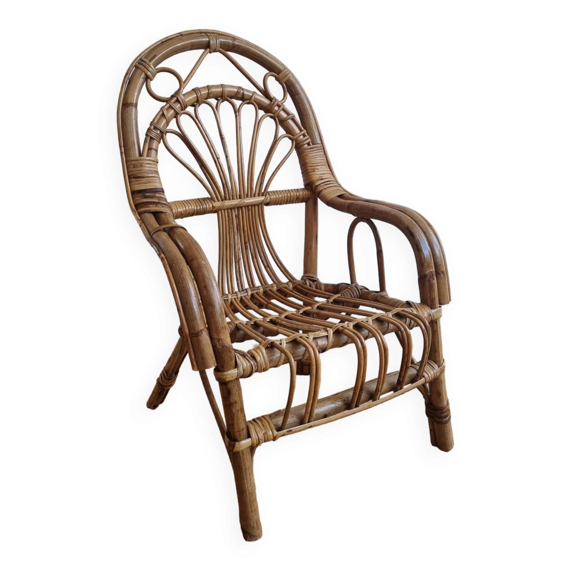 Fauteuil rotin enfant