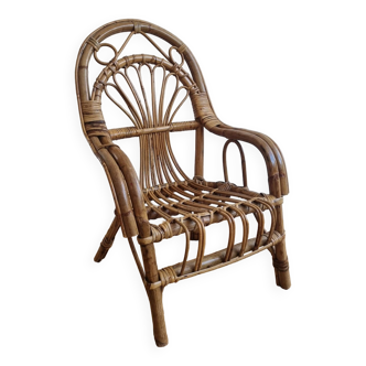 Children's rattan armchair