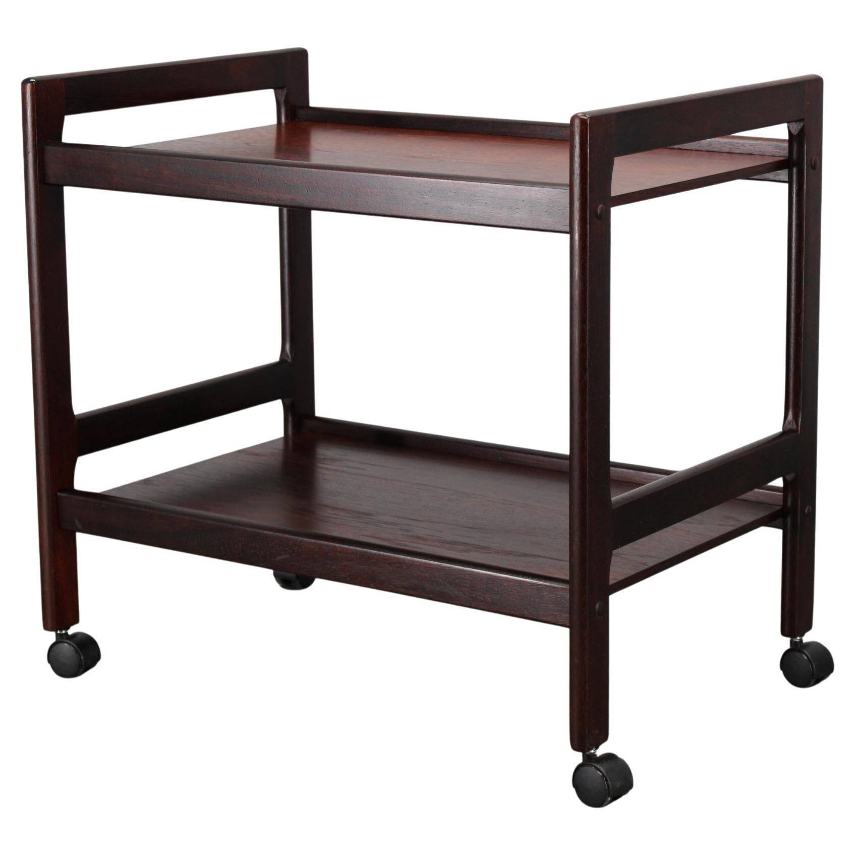 1970s Scandinavian teak serving cart by Brdr Furbo Spøttrup