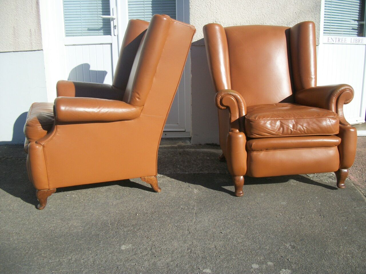 Pair of armchairs English