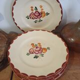 6 flower dessert plates