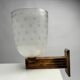 Art Deco Wall Lights in Blown Glass and Brass, Italy, 1940s, Set of 4