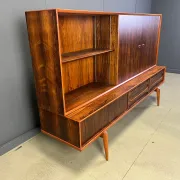 Oswald Vermaercke Paola rosewood highboard for V-Form Belgium 1959
