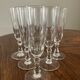 6 antique flutes from the late 19th century – Val Saint Lambert - Herbatte