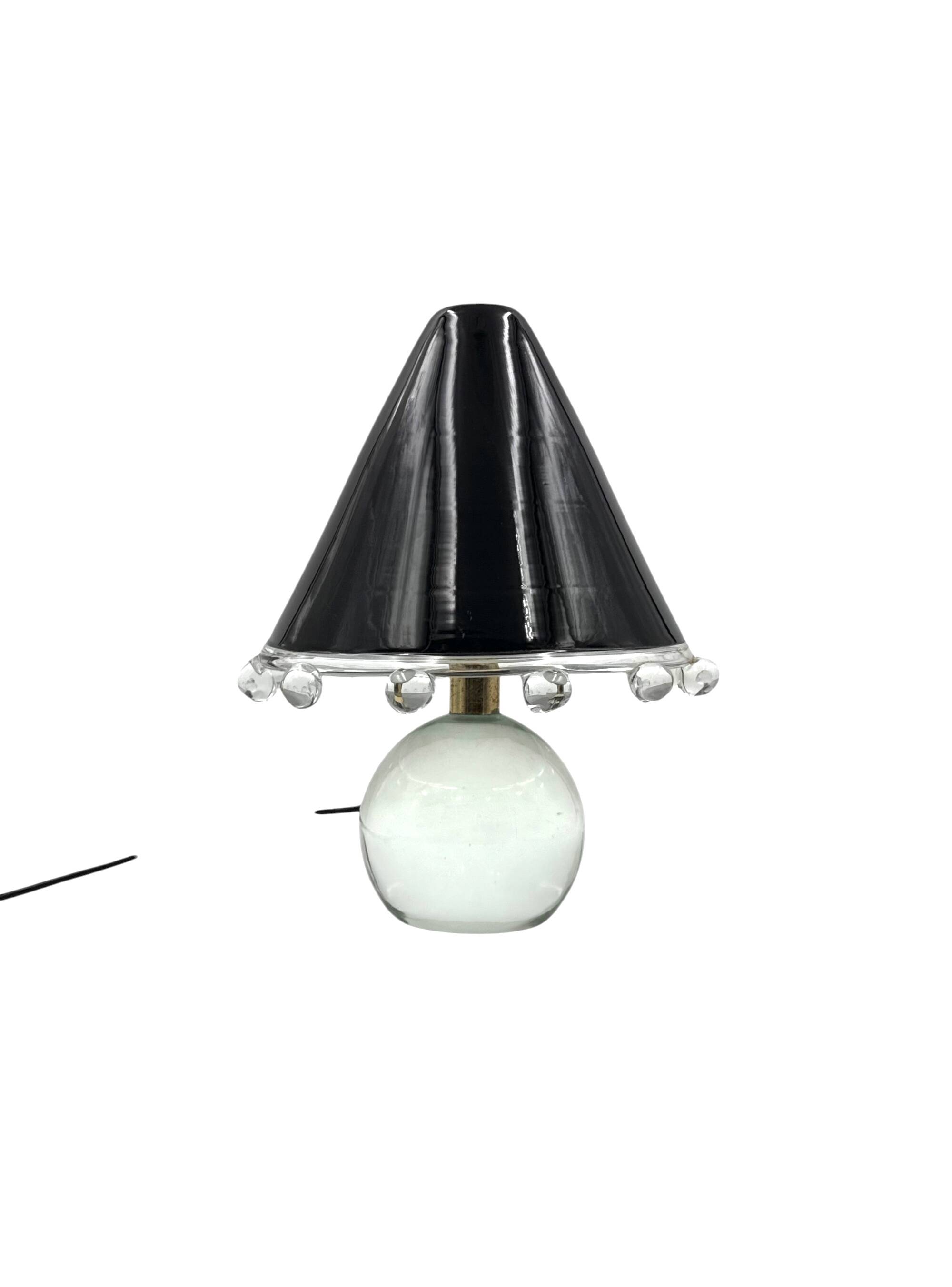 Murano Glass Table Lamp mod. Budur, Roberto Pamio, Leucos Italy, 1970s