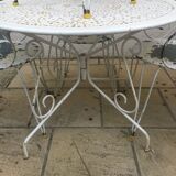 Wrought iron garden lounge