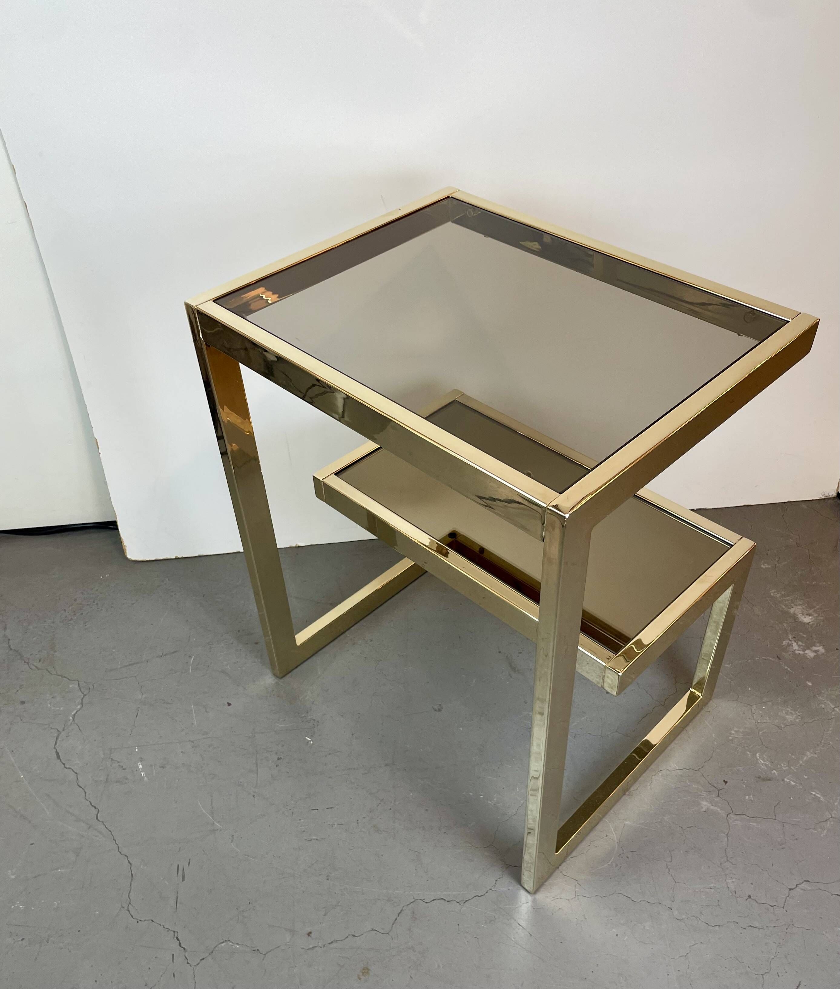 G, Table d'appoint, par Belgochrom pour la Dewulf Selection, Belgique, 1970