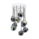 Lustre italien en cascade chromée du milieu du siècle par Guzzini pour Meblo