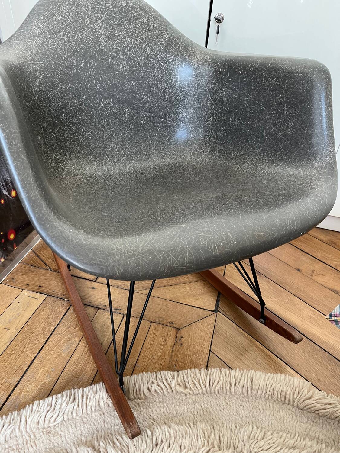 Original Eames Hermann Miller Fiberglass RAR Rocking Chair